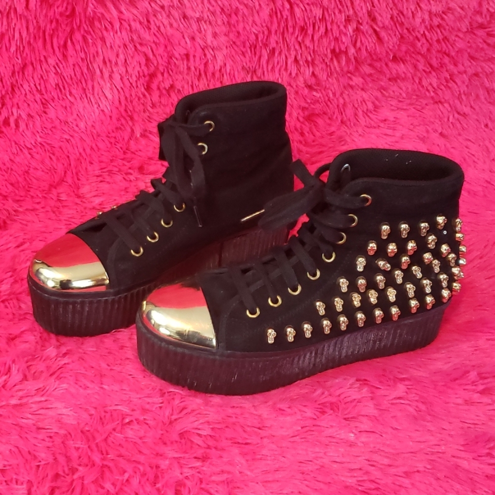 💀Jeffrey Campbell💀 Skull Platform Sneakers